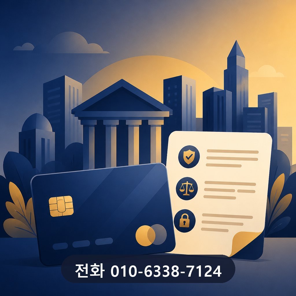 카드깡 방법 카드사 약관 확인 이미지 · 문의 010-6338-7124