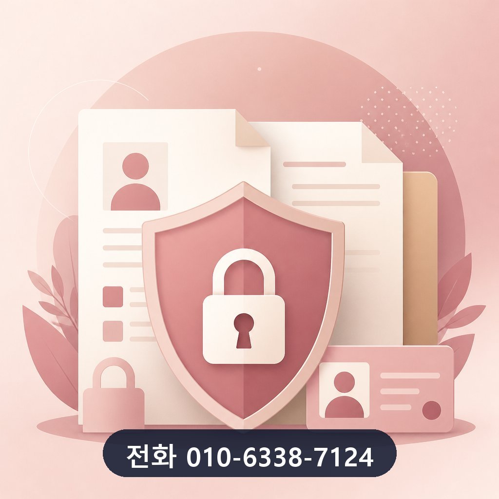 카드깡 방법 개인정보 보호 이미지 · 문의 010-6338-7124